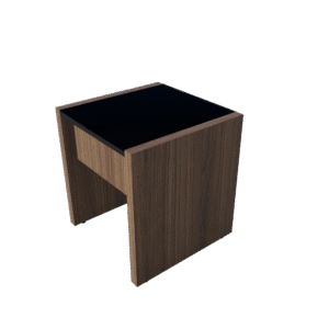 Mesa de Canto com Tampo em Vidro – Supremma